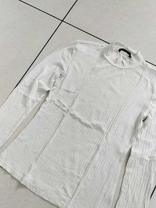 Ribbed Mock Neck Top