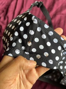 Polka Dots Padded Bra 34 Size