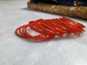 Pretty orange bangles