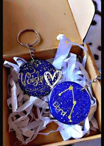 Custom Zodiac Sign Keychain