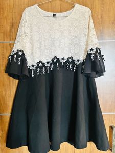 Black &amp; White Colour Tunic Or One Pice