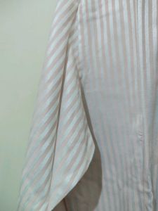 Auburn Hill Peachy Orange Silver Strip Formal Shir