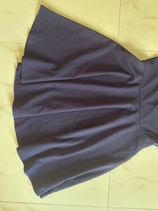 Navy Blue Fit &amp; Flare Dress