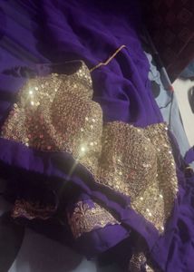 Elegant Purple Saree