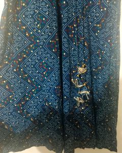 Blue Bandhani Printed Kurta