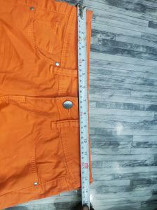 Orange Denim Shorts 🧡