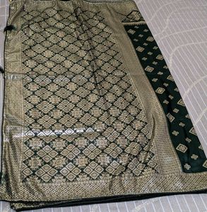 Elegant Green Saree❤️