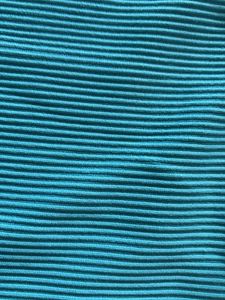 Blue Ribbed Crop Top