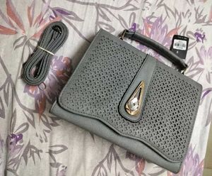 Elegant Grey Handbag / Slingbag