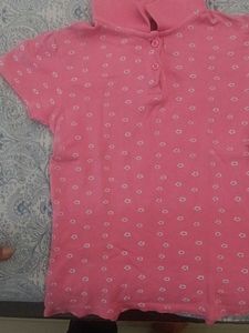 Pink, Blue, Yellow Flower T-shirt