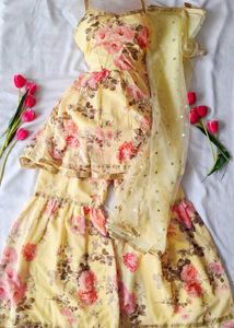 Floral Sharara Suit Set