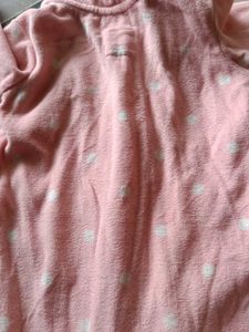 Cute Pink Baby Romper with Hood