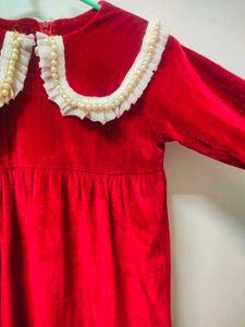 Red Velvet Party Dress