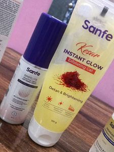 Sanfe Kesar Exfoliating Gel & Spotlite Serum