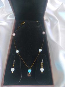 Kids Invisible Necklace With Earring