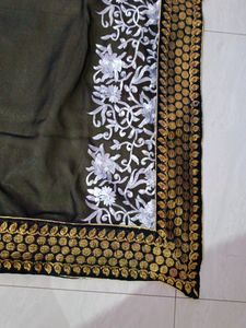 Half Net Georgette Saree