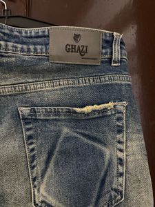 Distressed Light Wash Jeans