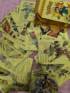 Pokemon Golden Metal Cards