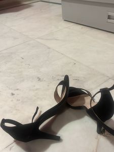 H&amp;M Black Pencil Heels, Near To New Condition.