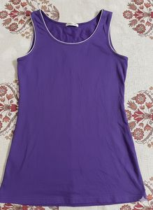 Purple Embroidered Dress