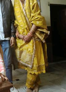3 Peice Suit For Haldi Ceremony