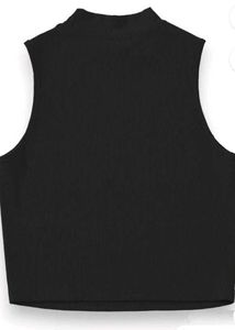 Sleeveless Mock Neck Top