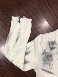 Distressed Knit Sweater