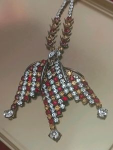 Red And Silver Necklace