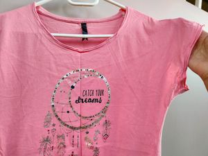 Pink Dreamcatcher Tassel T-Shirt
