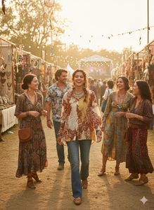 ☀️Boho Paisley Tie-Neck Tunic! 🧡