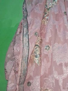 Pink Floral Kurta Salwar Dupatta