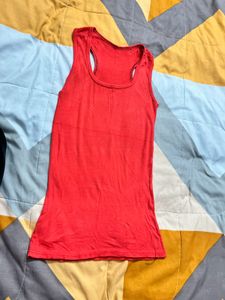 Red Racerback Tank