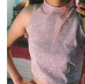 Stylish Lavender Top &amp; Black Skirt