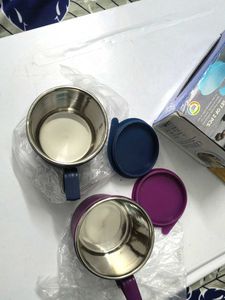 100% new insulated steel coffee mug 2 pcs
