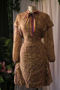 Vintage Korean Brown Dress