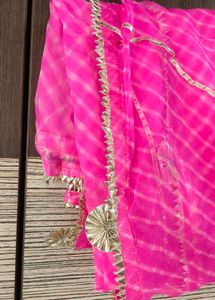 Aachho Pink Leheriya Dupatta