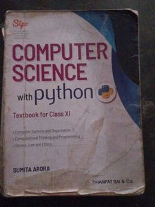 Computer Science With Python Class 11