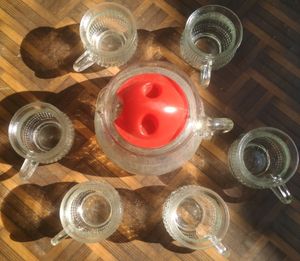 *Glass Tea Set With Ketile*