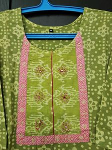 Elegant Green Printed Kurta