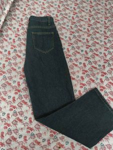 straight blue denim
