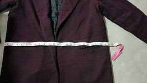 last price/ heavy Burgundy Trench Coat 36-40✓