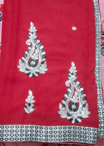 Maroon Work Saree