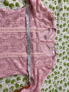 Pink Floral Lace Dress