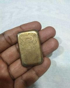 Collectible Johnson Matthey London Lead Metal Bar.