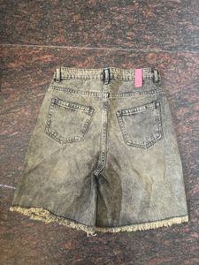 Distressed Denim Shorts