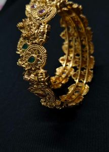 Gold Tone Bangles - Set of 2