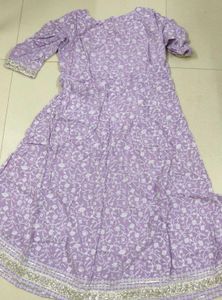 🪻Asthetic Elegant Lavender Floral Kurta