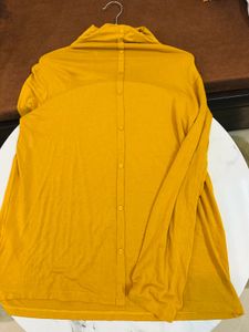 Mustard Buttoned Top
