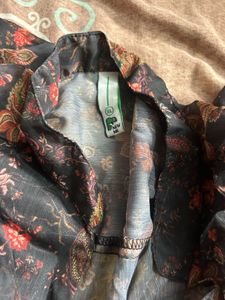 Floral Print Sheer Top