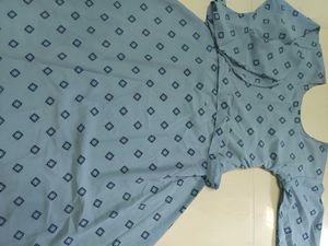 Flared Kurta Top With Peplum